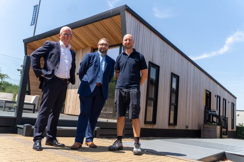Gary Russell, Business Development Director – Europe, Supply Technologies, Paul Stokes, Business Development Manager, Supply Technologies and Mark Bishop, Production Team Leader, Prestige Homeseeker.