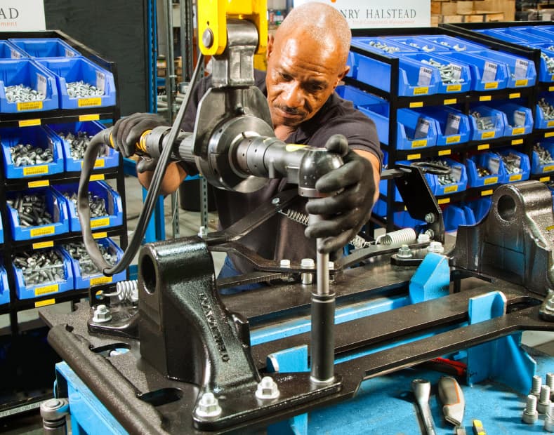 man working machine