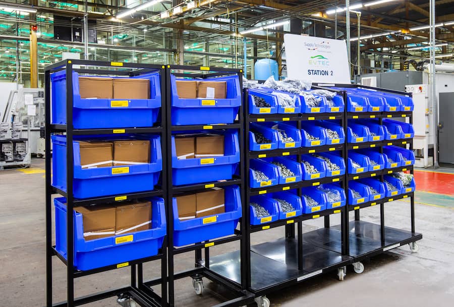 single bin kanban solution for assembly components